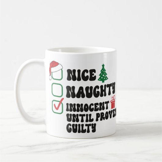 Mug Innocent Jusqu'À La Culpabilité Prouvée (Gauche)