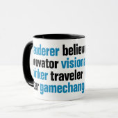 Mug Innovateur Gamechanger Rêveur Visionnaire Balise C (Devant gauche)