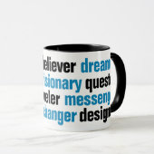 Mug Innovateur Gamechanger Rêveur Visionnaire Balise C (Devant droit)