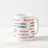 Mug Innuendo comptable ! Suggestive Comptable Cheeky (Devant droit)