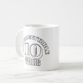 Mug inoubliable 10 ans (Devant gauche)