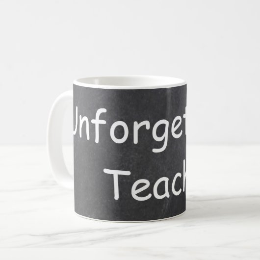 Mug Inoubliable enseignant Chalkboard Design Idée cade (Devant gauche)