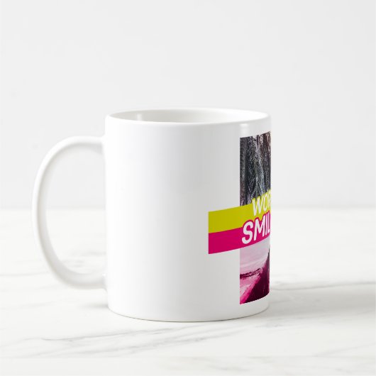 Mug Inquiète Moins, Souriez Plus (Gauche)