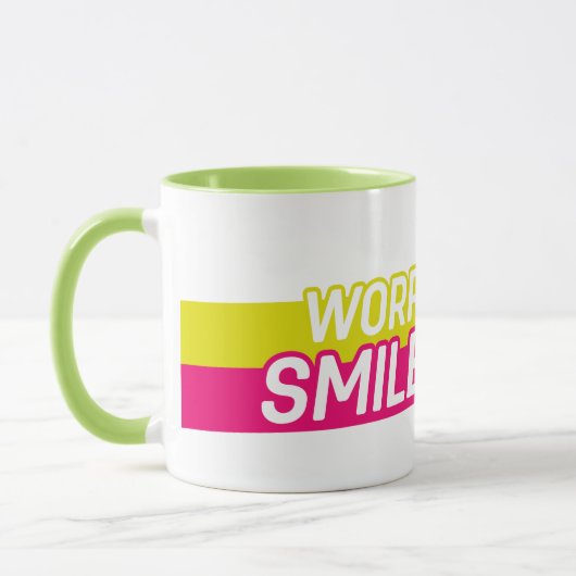 Mug Inquiète Moins, Souriez Plus (Gauche)