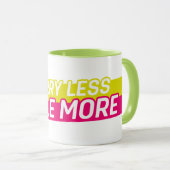 Mug Inquiète Moins, Souriez Plus (Devant droit)