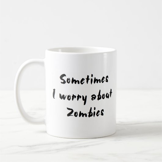 Mug inquiétude de zombie (Gauche)