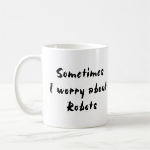 Mug inquiétude du robot