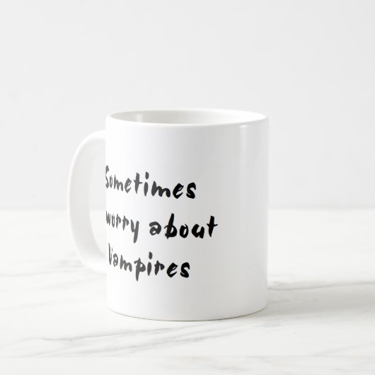 Mug inquiétude vampire (Devant gauche)
