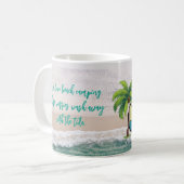 Mug Inquiétudes effacées par le camping de plage (Devant gauche)