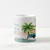 Mug Inquiétudes effacées par le camping de plage (Centre)