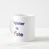 Mug Inscrivez-Vous Au Vote 2026 (Devant gauche)