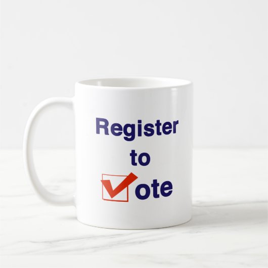 Mug Inscrivez-Vous Au Vote 2026 (Gauche)