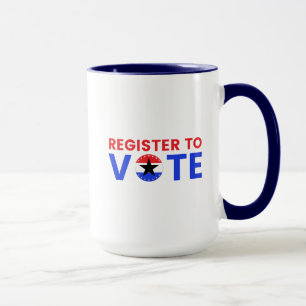 Mug Inscrivez-Vous Pour Voter Élection USA 2024 Voter