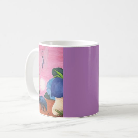 Mug Insecter Papillon Transformation Peinture (Devant gauche)