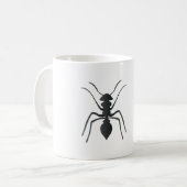 Mug Insectes de silhouettes de fourmi Noir Bleu Vert e (Devant gauche)
