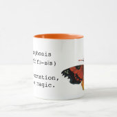 Mug Insectes ou bugs vintage, beau papillon (Centre)