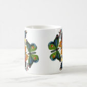 Mug Insectes ou bugs vintage, beaux papillons (Centre)