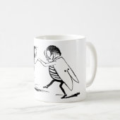 Mug Insectes vintage dansant; mouche à viande bleue (Devant droit)
