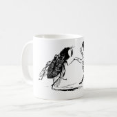 Mug Insectes vintage dansant; mouche à viande bleue (Devant gauche)