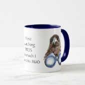 Mug Inséparable Watching Hawk Binoculums Fun Citation (Devant droit)