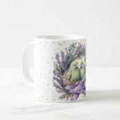 Mug Inséparables au Lavandin (Devant gauche)