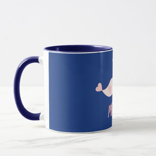 Mug Inséparables bleu et rose (Gauche)