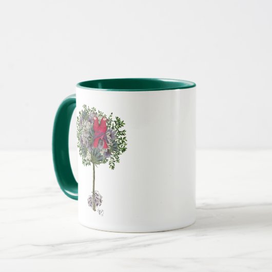 Mug Inséparables dans un arbre (Devant gauche)