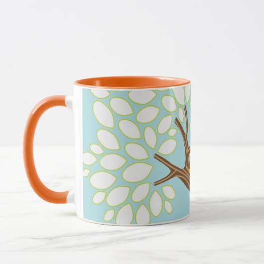 Mug Inséparables dans un arbre (jour) (Gauche)