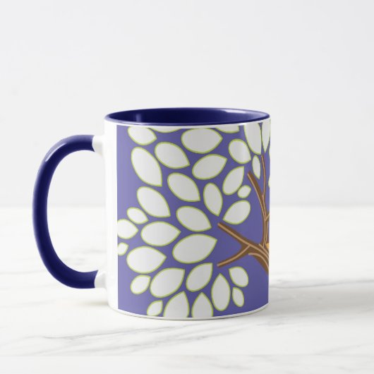 Mug Inséparables dans un arbre (Nuit) (Gauche)