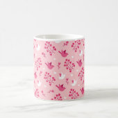 Mug Inséparables de la Saint Valentin Pink Floral Patt (Centre)