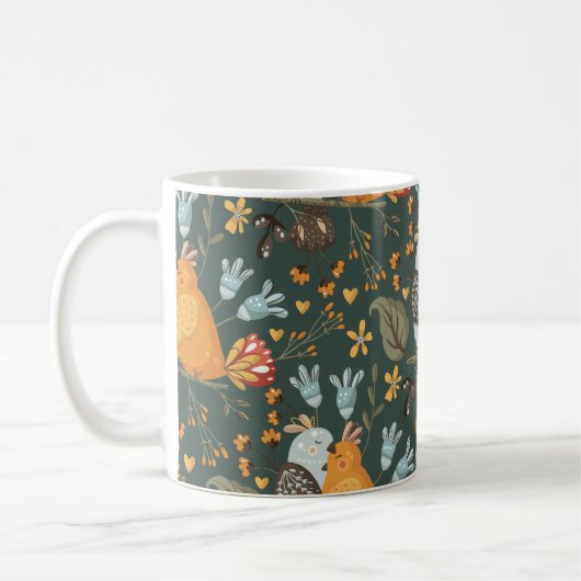 Mug Inséparables Floral Bohemian Motif (Gauche)