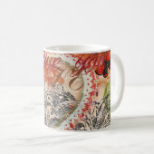 Mug Inséparables Heart Red Art Collage (Devant droit)