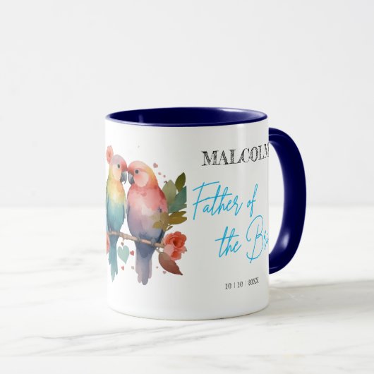Mug Inséparables Père de la mariée (Devant droit)