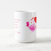 Mug Inséparables poème rose rouge coutume valentines m (Centre)