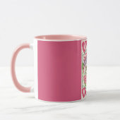 Mug Inséparables Vintage Saint Valentin rose (Gauche)