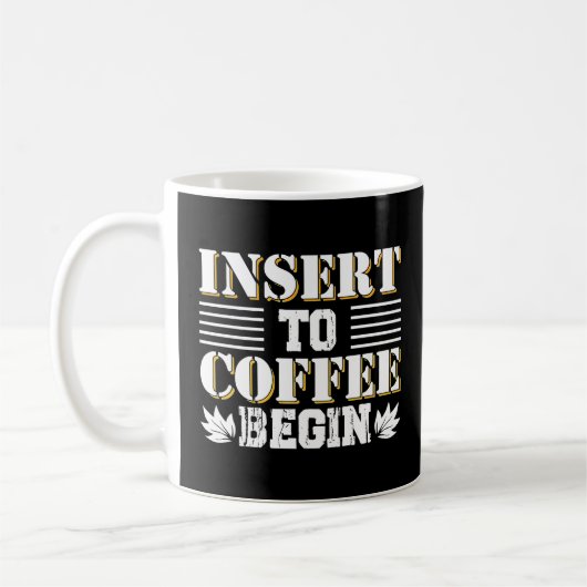 Mug Insérer au café Commencer le devis du matin du caf (Gauche)