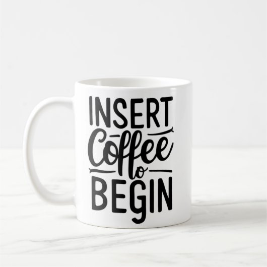 Mug insérer du café pour commencer (Gauche)