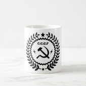 Mug Insigne communiste de faucille de marteau de CCCP (Centre)