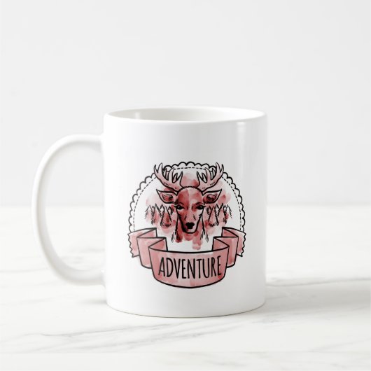 Mug Insigne d'aventure du cerf (Gauche)