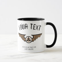 Insigne d'aviation. Idée cadeau pour un pilote. Mo