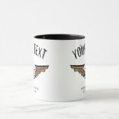 Mug Insigne d'aviation. Idée cadeau pour un pilote. Mo (Centre)