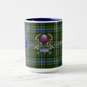 Mug Insigne de clan Bisset & Tartan (Centre)