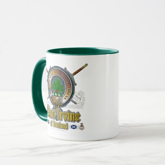 Mug Insigne de clan d'Irvine (Devant gauche)