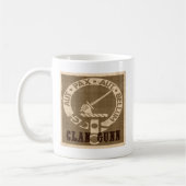 Mug Insigne de crête de Gunn de clan - sépia (Gauche)