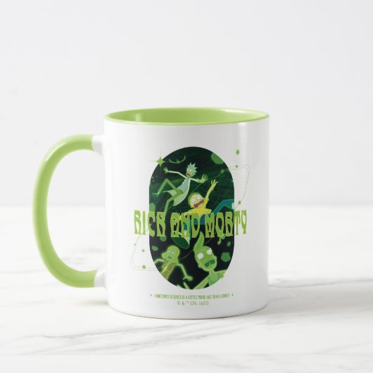 Mug Insigne de devis de décrochage de Rick et Morty (Gauche)