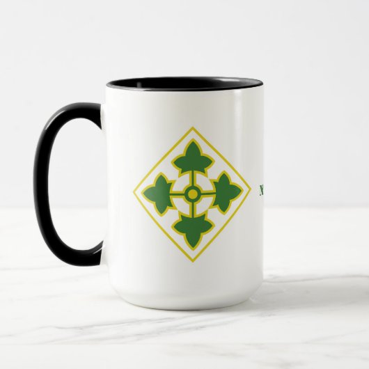 Mug Insigne de la 4e division d'infanterie (Gauche)