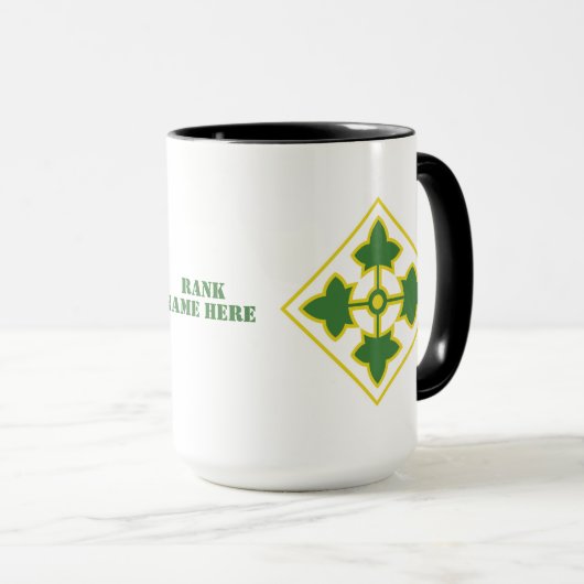 Mug Insigne de la 4e division d'infanterie (Devant droit)