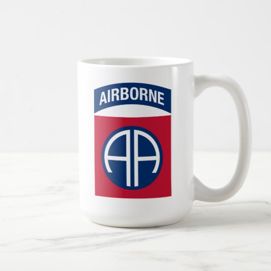 Mug Insigne de la 82e division aéroportée Vétéran mili (Droite)