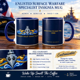 Mug Insigne de spécialiste de la guerre de surface enr