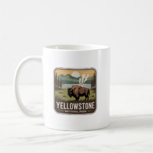 Mug Insigne du Bison et du Geyser du Parc National de
